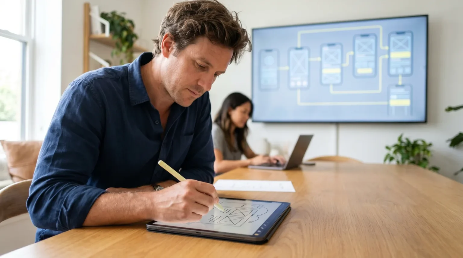 Vorgaben am Tablet machen